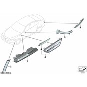 BMW Rear Reflector Rear Right - Genuine BMW 63147203238