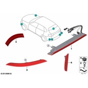 BMW Reflector Panel - Genuine BMW 63147850006