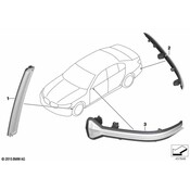 BMW Reflector Panel - Genuine BMW 63148091550