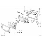 BMW Fog Lights Left - Genuine BMW 63171381419