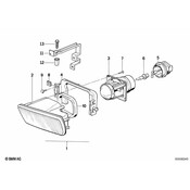 BMW Fog Lights Right - Genuine BMW 63171390880