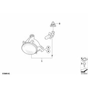 BMW Fog Lamp-Turning Lights Right - Genuine BMW 63177187632