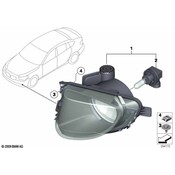 BMW Fog Lights Left - Genuine BMW 63177199619
