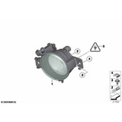 BMW Fog Lights Left - Genuine BMW 63177224643