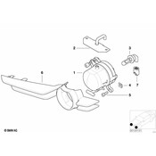 BMW Support With Grommet Left - Genuine BMW 63178383009