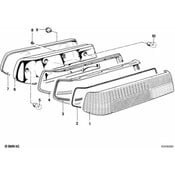 BMW Support Left (Cr) - Genuine BMW 63211360463