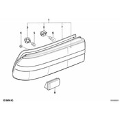 BMW Tail Light Right - Genuine BMW 63211369266