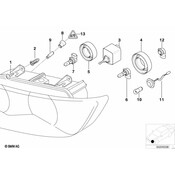 BMW Bulb Socket F Yellow Bulb - Genuine BMW 63212695123