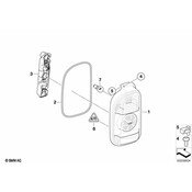 Mini Tail Light Assembly - Genuine Mini 63212754530