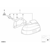 BMW Tail Light Left - Genuine BMW 63216900211