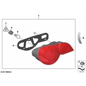 BMW Right Rear Light White Turn Indicator - Genuine BMW 63217165728