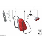 Mini Tail Lamp Socket - Genuine Mini 63217166007