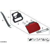 BMW Rear Light In Trunk Lid Right - Genuine BMW 63217182206