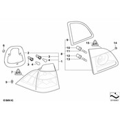 BMW Tail Light Housing Seal - Genuine BMW 63217186766