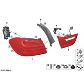 BMW Cover Water Gutter Rear Right - Genuine BMW 63217366068