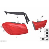 BMW Back Up Light Assembly - Genuine BMW 63217426054