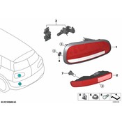 Mini Tail Light Assembly - Genuine Mini 63217477638