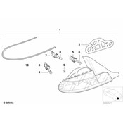 BMW Tail Light Left - Genuine BMW 63218381251