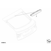 BMW Third Stoplamp Red (Black) - Genuine BMW 63257207821