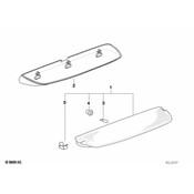 BMW Third Stoplamp - Genuine BMW 63258357877