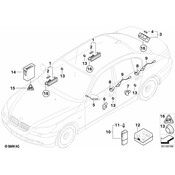 BMW Door Pocket Lighting Front (Grey) - Genuine BMW 63316927013