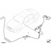 BMW Door Handle Lighting Left - Genuine BMW 63317163511