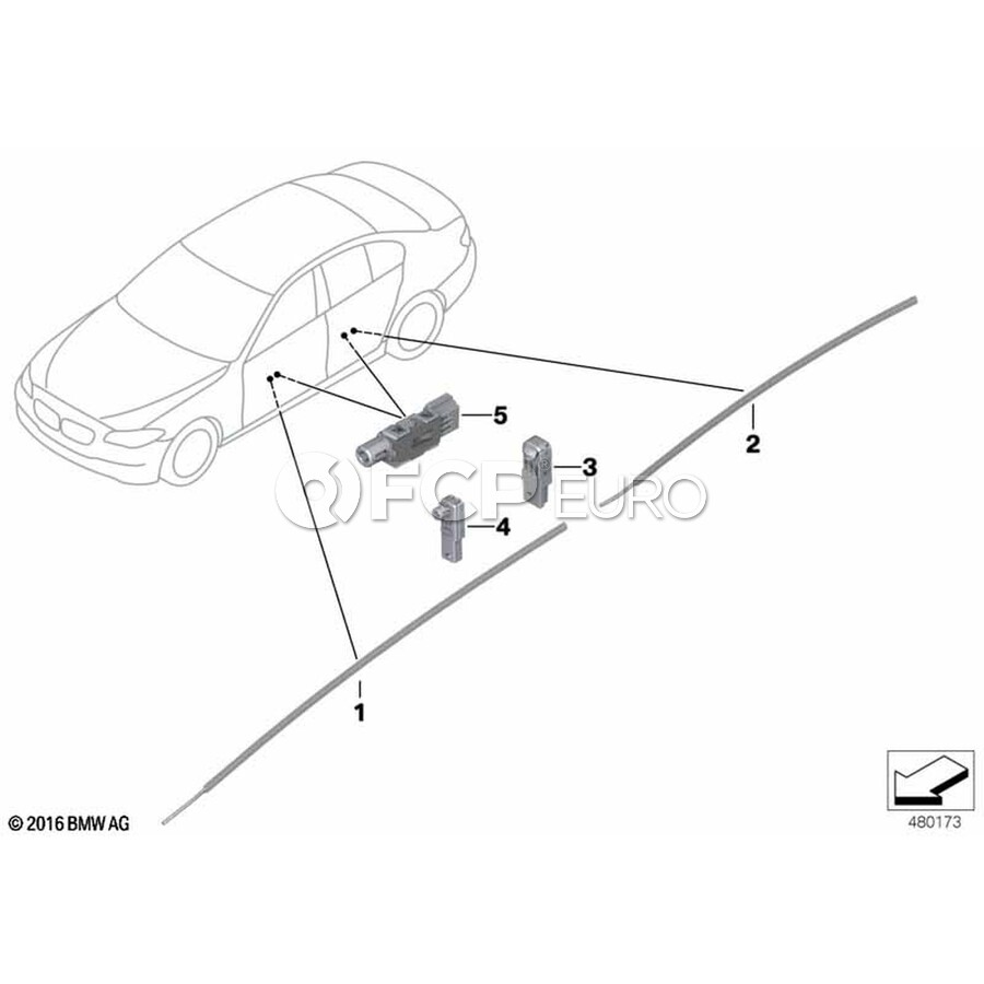 BMW Optical Conductor Door Pocket Right - Genuine BMW 63319186640 | FCP ...