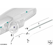 BMW Fibre-Optic Conductor Left - Genuine BMW 63319289942
