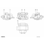 BMW Actuator Foot Room Flaps - Genuine BMW 64116908981