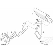 Mini HVAC Heater Hose Outlet Tube - Genuine Mini 64116924079