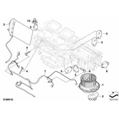 BMW Cable Set Heater-Air Conditioner (Denso) - Genuine BMW 64116932680