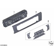 BMW Front Plate Contr. Auto Air Conditioner (Savannabeige) - Genuine BMW 64116956738