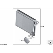 BMW AC Evaporator Core - Genuine BMW 64116975553