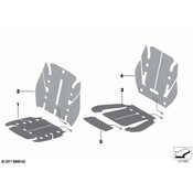 BMW Heater Element Thigh Support Sport - Genuine BMW 64117243565