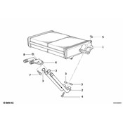 BMW Heater Radiator - Genuine BMW 64118390435