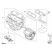 BMW Empty Housing For Heater-Air Condit.Unit - Genuine BMW 64119190079