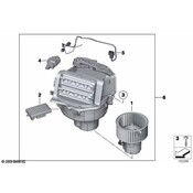 BMW HVAC Blower Motor - Genuine BMW 64119242607