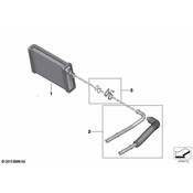 BMW HVAC Heater Hose Outlet Tube - Genuine BMW 64119361714