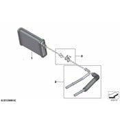 BMW HVAC Heater Hose Outlet Tube - Genuine BMW 64119460556