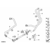 BMW HVAC Heater Hose - Genuine BMW 64216945269