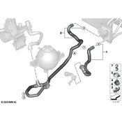 BMW HVAC Heater Hose - Genuine BMW 64216993452