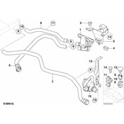 BMW Hose F Engine Inlet And Water Valve - Genuine BMW 64218383536