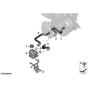 BMW Coolant Hose Return - Genuine BMW 64219292731