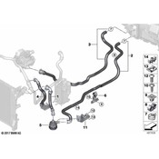 BMW HVAC Heater Hose - Genuine BMW 64219299623