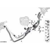 BMW HVAC Heater Hose - Genuine BMW 64219307240