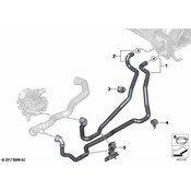 BMW HVAC Heater Hose - Genuine BMW 64219354464