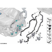 BMW HVAC Heater Hose - Genuine BMW 64219356080