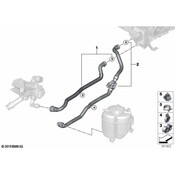 BMW HVAC Heater Hose - Genuine BMW 64219398953