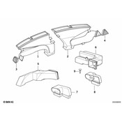 BMW Covering Right (Beige) - Genuine BMW 64228172594