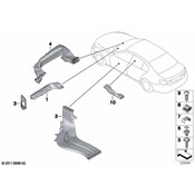 BMW Cold Air Duct Right - Genuine BMW 64228223590